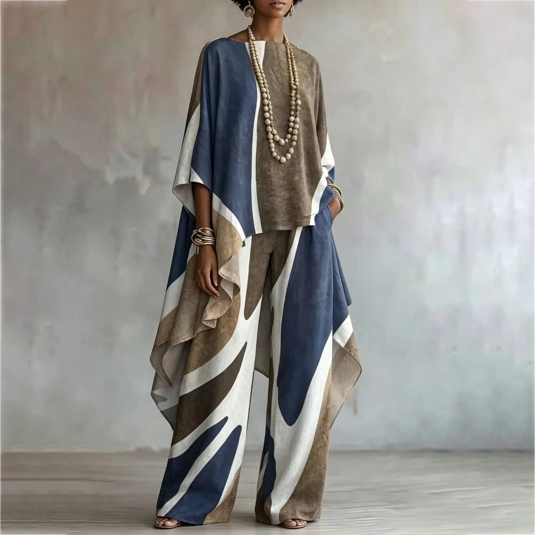 Women Formal Wear Tops - Completo Elegante da Donna a Contrasto