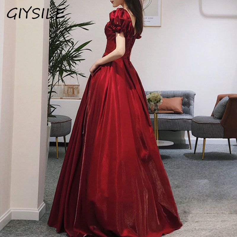 Women'S Formal Dinner Wear - Abito da sera Red Bridal Toast