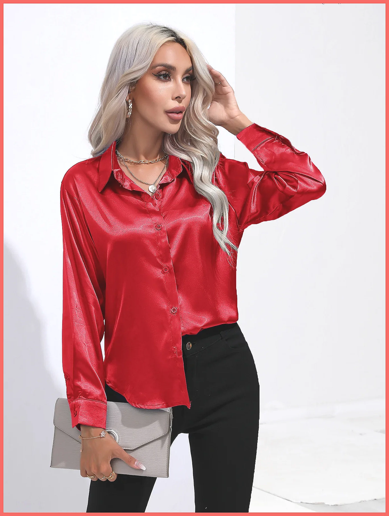 Silk Blouse Button - Camicia in Raso Primavera-Estate 2025 per