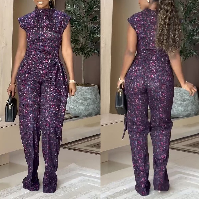 Women'S Formal Wear Pants - Elegante Completo da Donna con Stampa