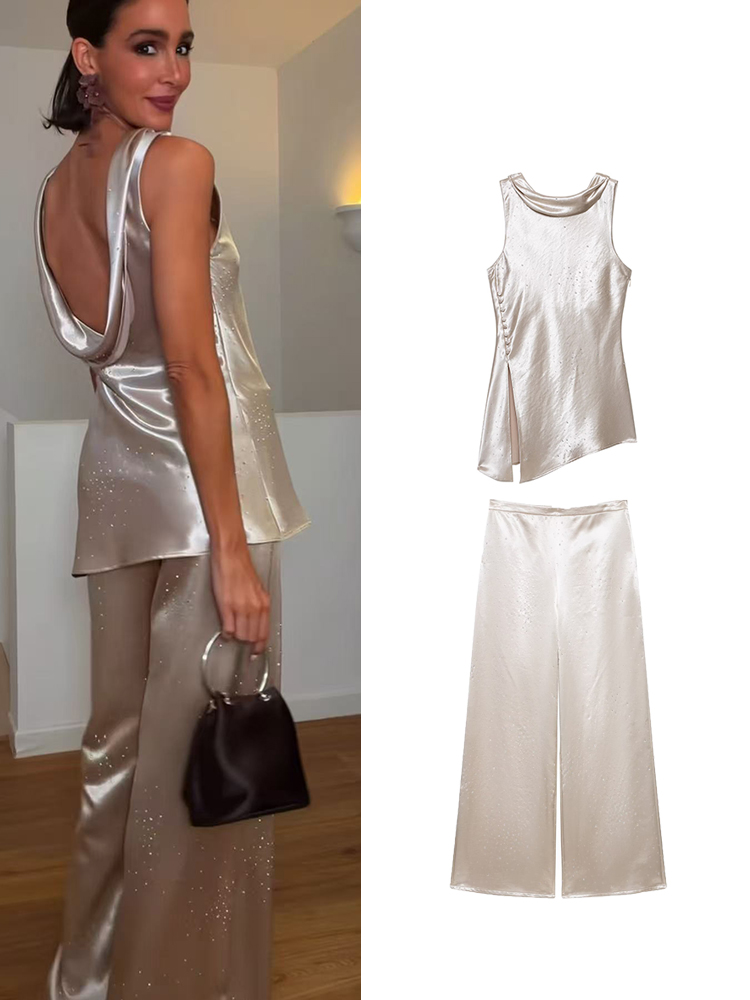 Women Formal Wear Tops - TFMLN Completo Elegante da Donna Estivo