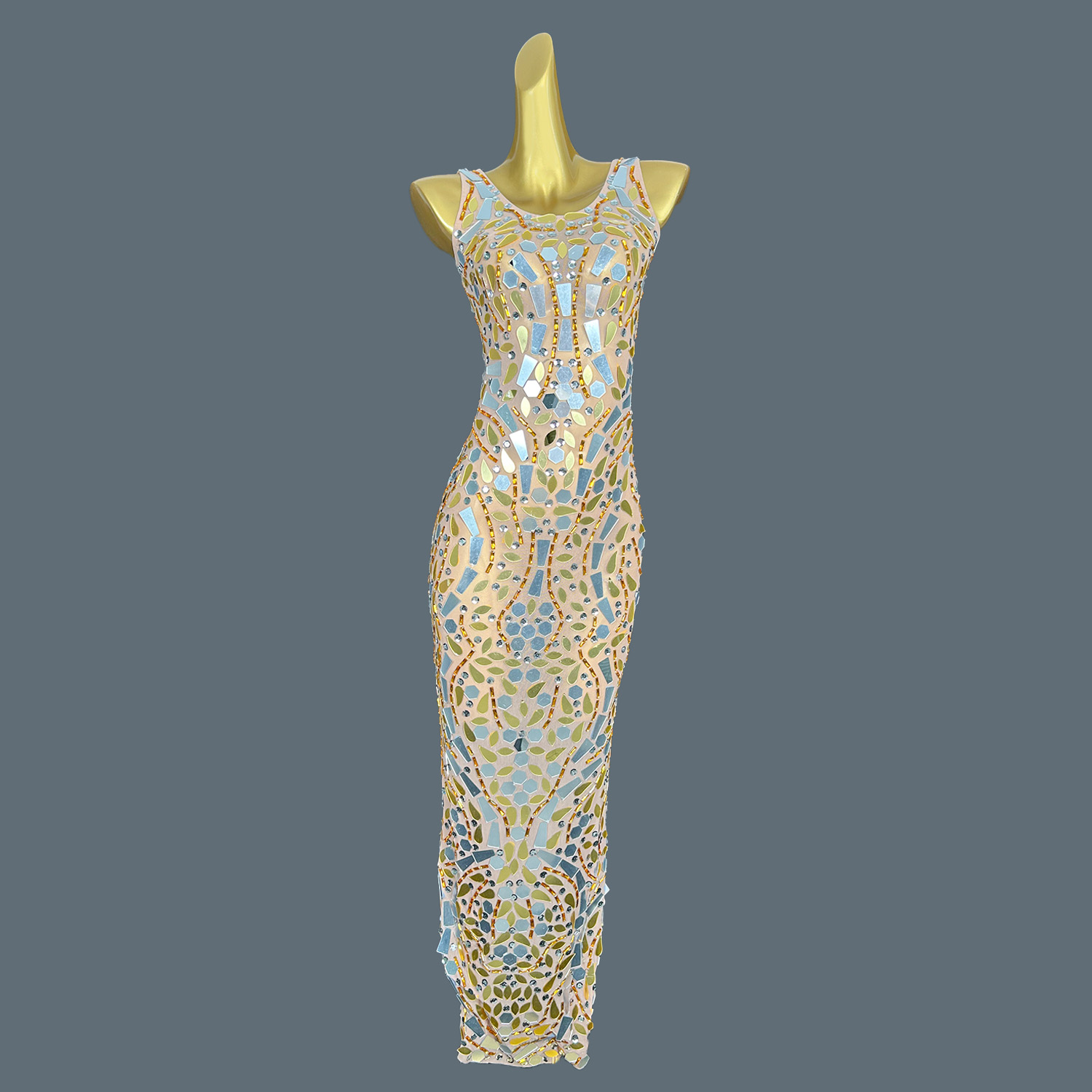Women'S Formal Dinner Wear - Abito Lungo da Sera Sexy in