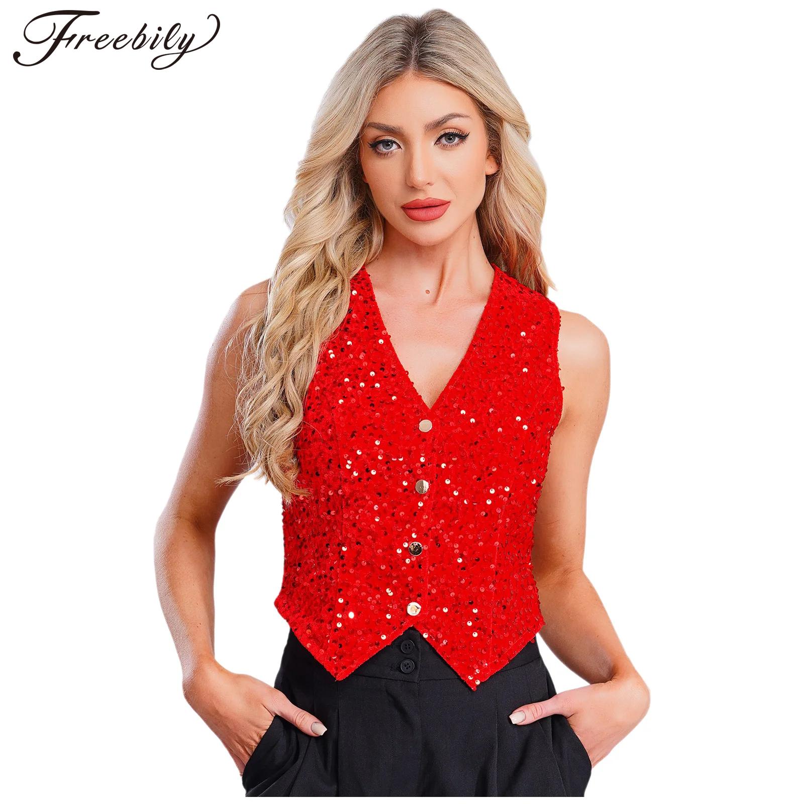 Gilet da donna con paillettes  - Women Formal Wear Vest recensione e prezzo