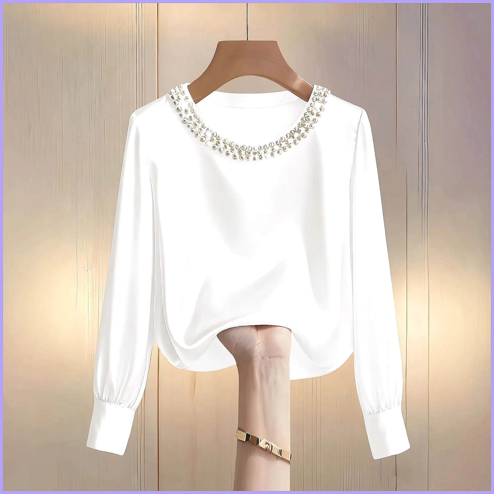 Elegante Camicetta in Raso con - Silk Blouse Button recensione e prezzo