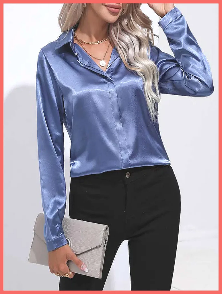 Camicia in Raso Primavera-Esta - Silk Blouse Button recensione e prezzo