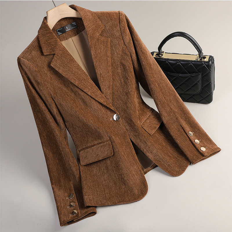 Blazer in Velluto Giallo Oro p - Women'S Formal Wear Jackets recensione e prezzo