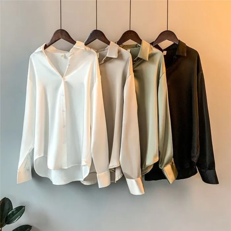 Camicia Elegante in Raso da Do - Silk Blouse Button recensione e prezzo