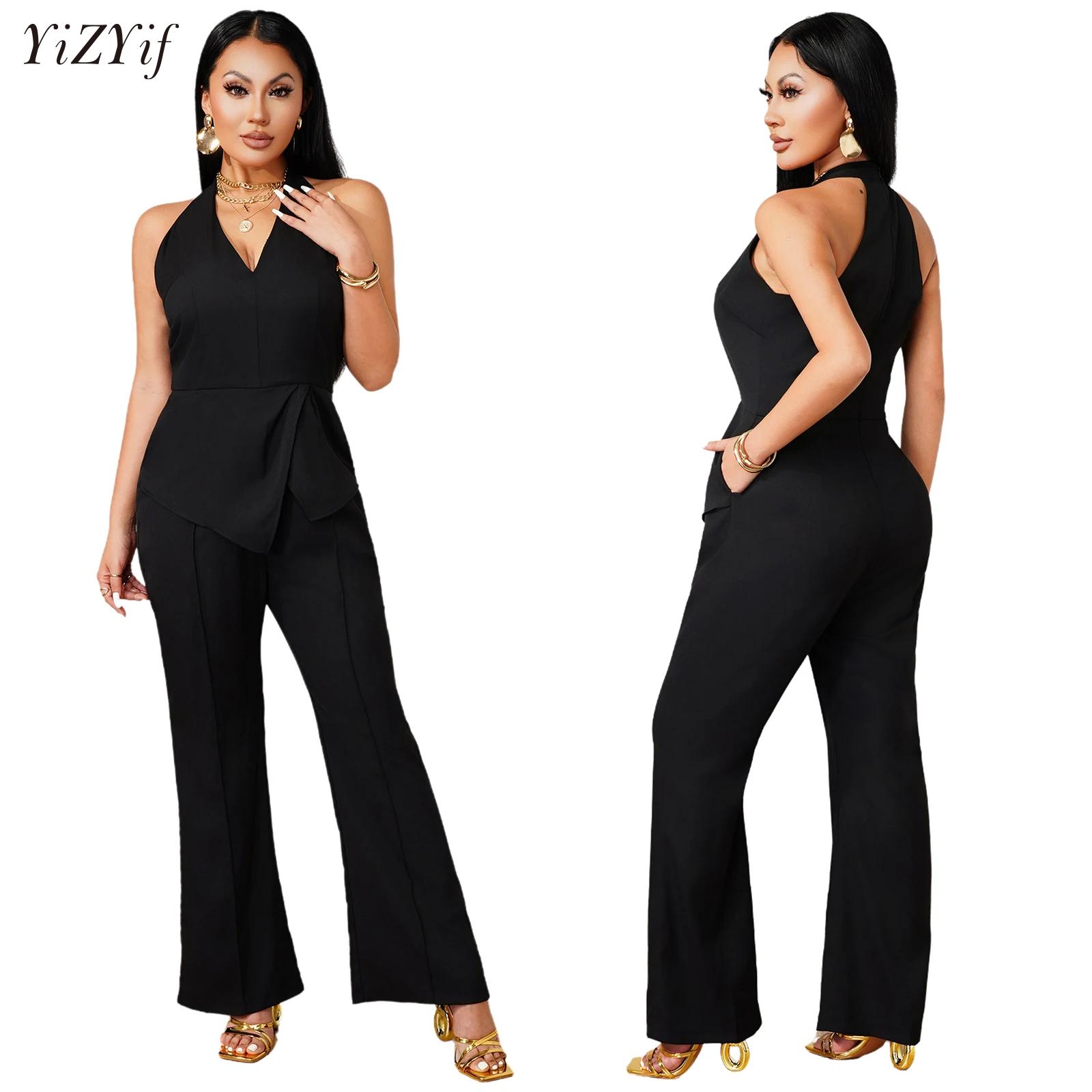 Tuta Senza Maniche con Scollo  - Women'S Formal Wear Pants recensione e prezzo