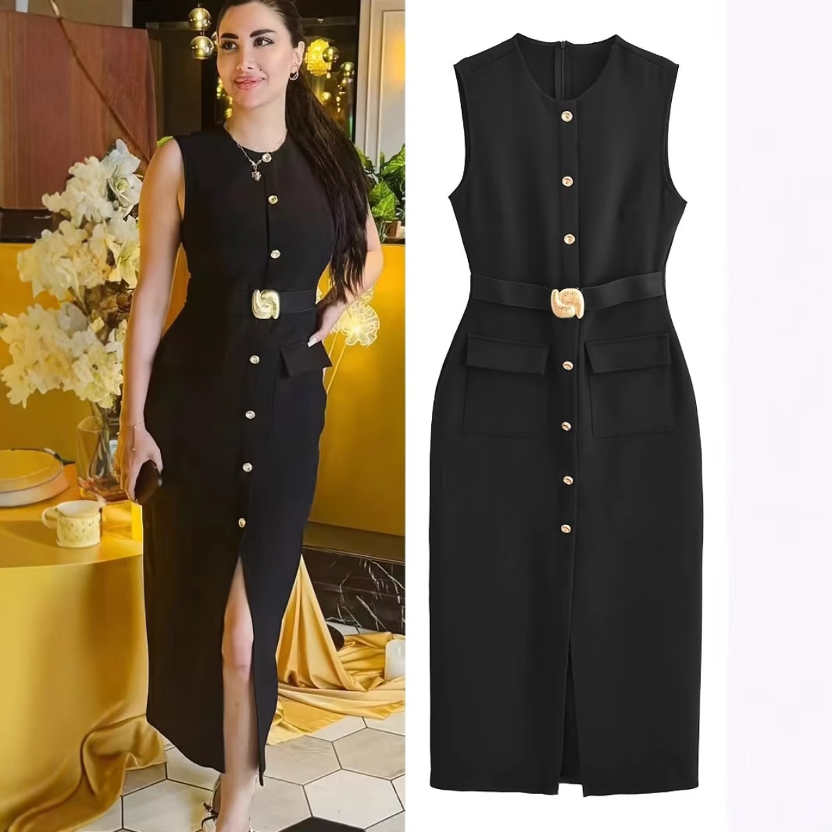 Abito da donna senza maniche,  - Women'S Formal Dinner Wear recensione e prezzo
