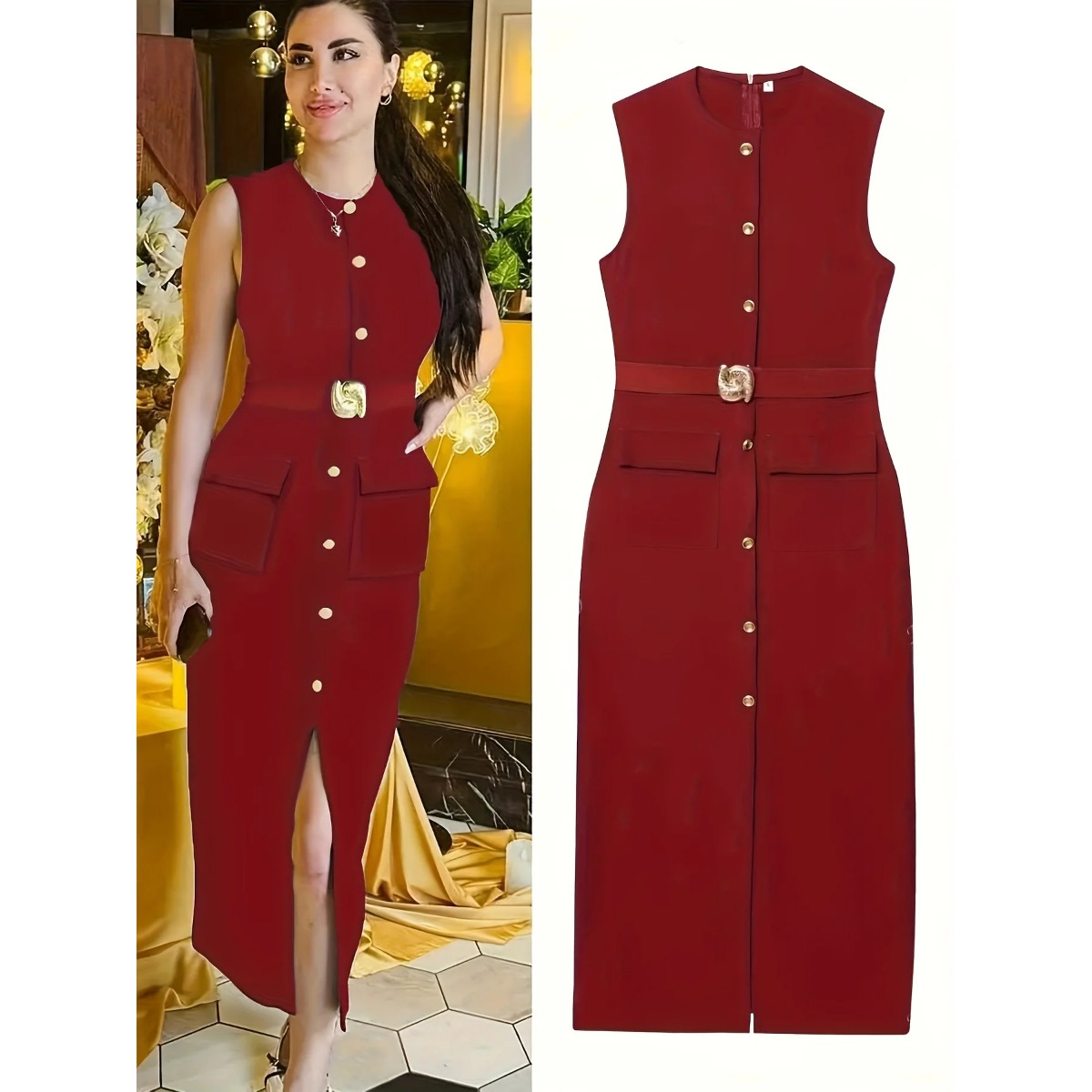 Abito da donna senza maniche,  - Women'S Formal Dinner Wear recensione e prezzo